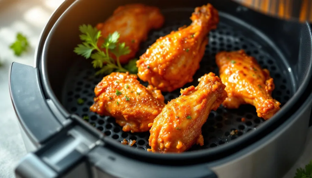 descubre cómo preparar alitas de pollo perfectas en la freidora de aire, sin necesidad de freírlas ni hornearlas. una receta fácil, rápida y deliciosa.